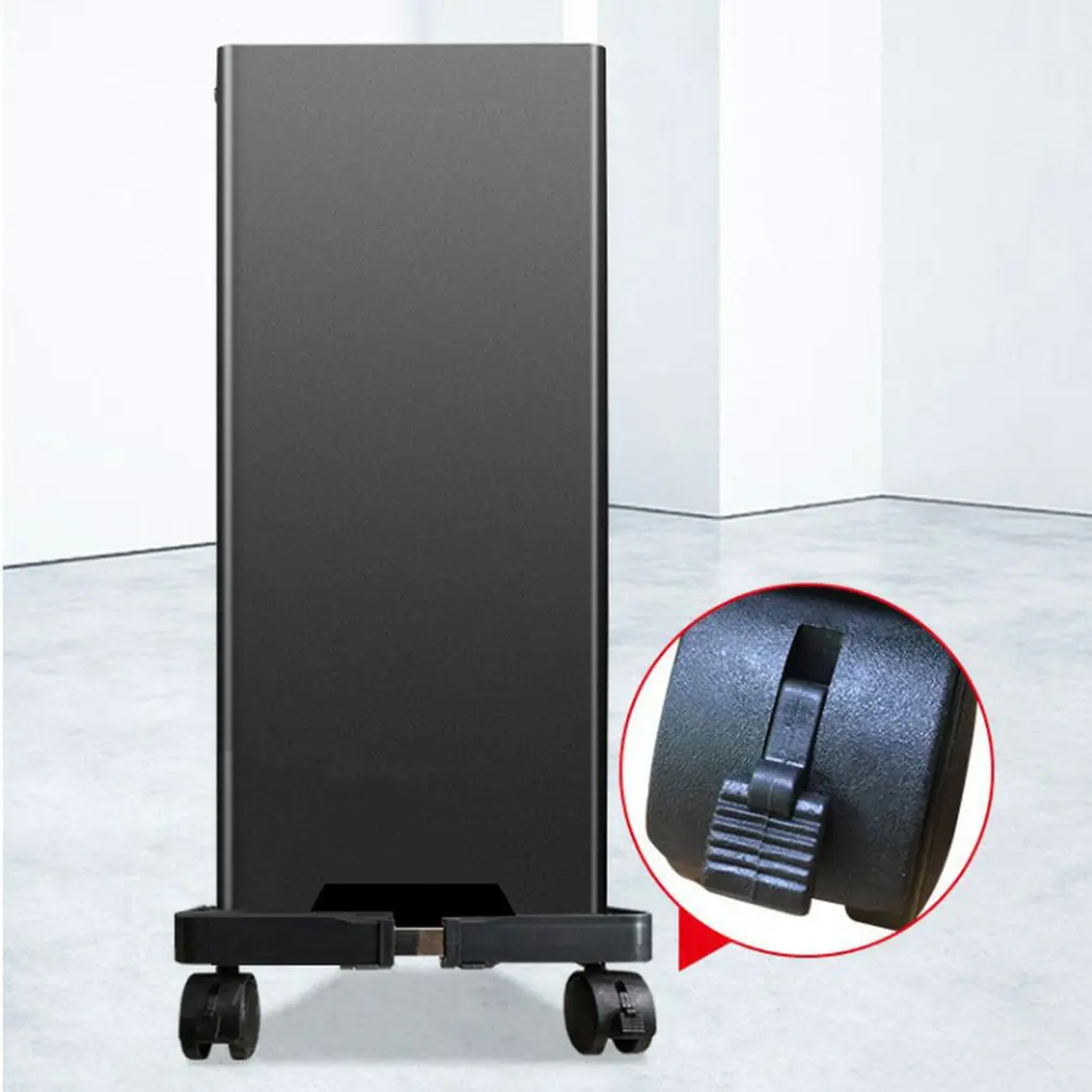 Mobilen Verstellbare Computer Turm Halter Stehen Computer CPU Ständer Warenkorb mit Universal Räder Für PC Computer Fälle