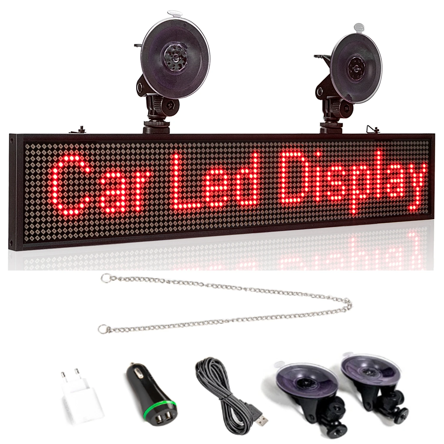 Leadleds DC12V Auto LED Nachricht Bord App und PC Software Programmierbare Scrollen Öffnen Zeichen für Auto Taxi Shop