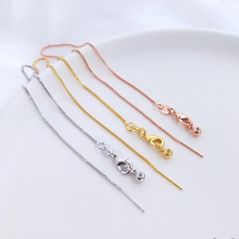 Plated True Gold Universal Adjusting Bracelet Necklace O Chains DIY Jewellery Findings Jewelry Making Accessories