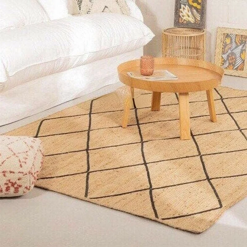 

Area Rugs 100% Natural Jute Household Decorative Carpets Rustic Look Woven Style Handmade Runner Rugs