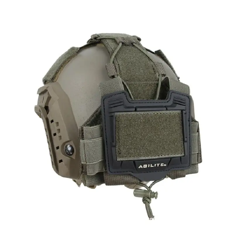 

High-Capacity Battery Pouch Case for Tactical Helmet, Paste attached Pouch, Battery Storage Bag, 3411 RG BK