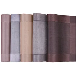 Beautifully PVC Washable Placemats for Dining Table Mat Non-slip Placemat Set In Kitchen Accessories Cup Coaster Wine Pad