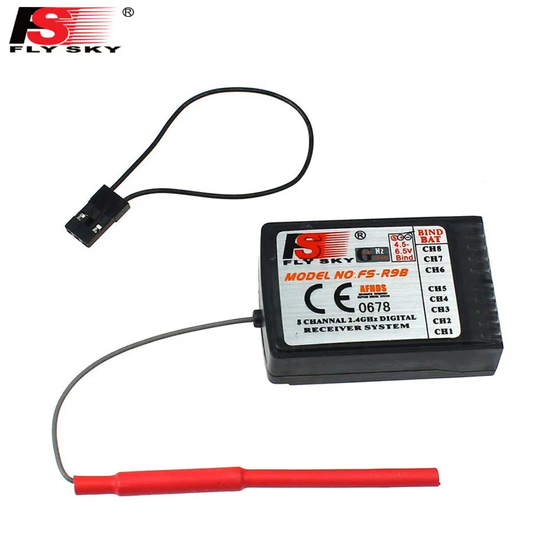 

Приемник FlySky FS-R9B 8Ch 2,4 Ghz для передатчика i6 i10 T6 CT6B TH9X