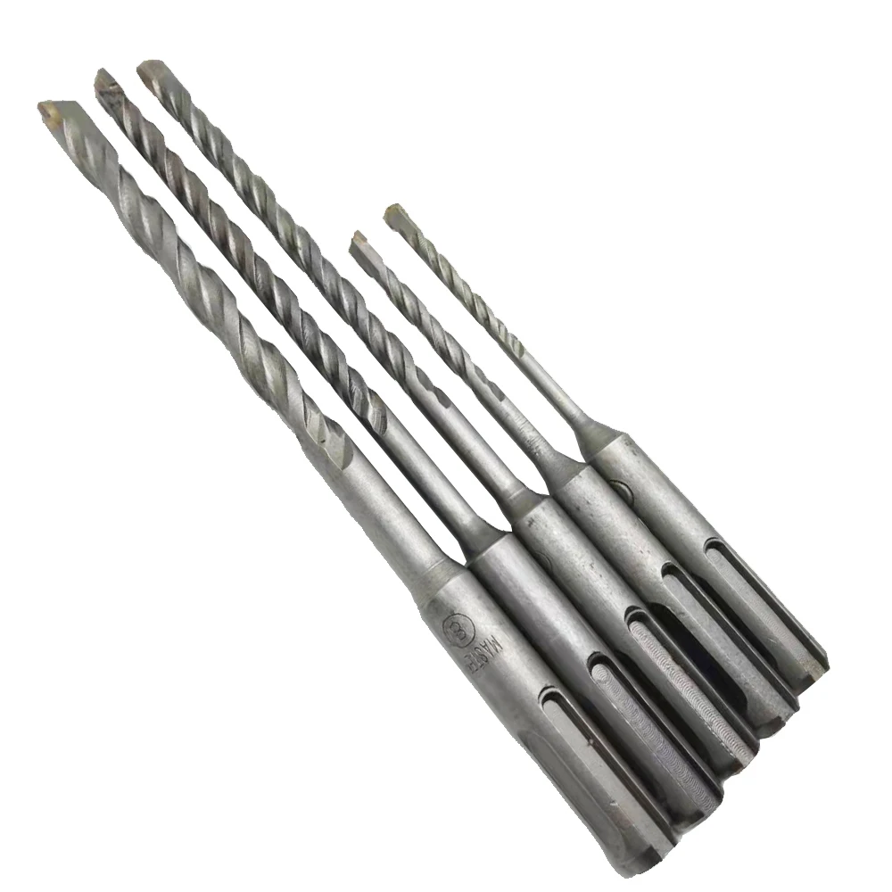 Nuove punte in metallo duro sds-plus da 5 pezzi punte in metallo duro PGM Set di punte per cemento armato, muratura, marmo, mattoni e piastrelle