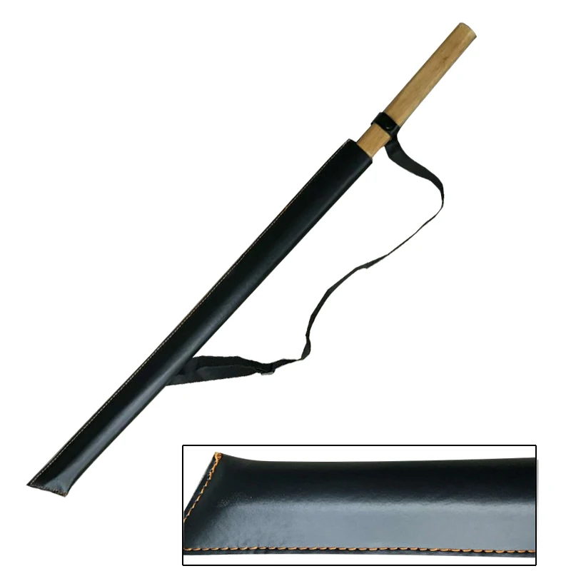 Katana Practice Bokken, PU Strap Sheath, Wood Stick, Wooden Japanese Samurai Swords,New Brand Supply