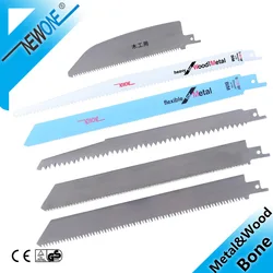 Stainless Steel Bi-metal Saw Blades Multi-tool Accessories Cutting For Wood/Bone/Meat on Universal Reciprocating Saw Blade Saber