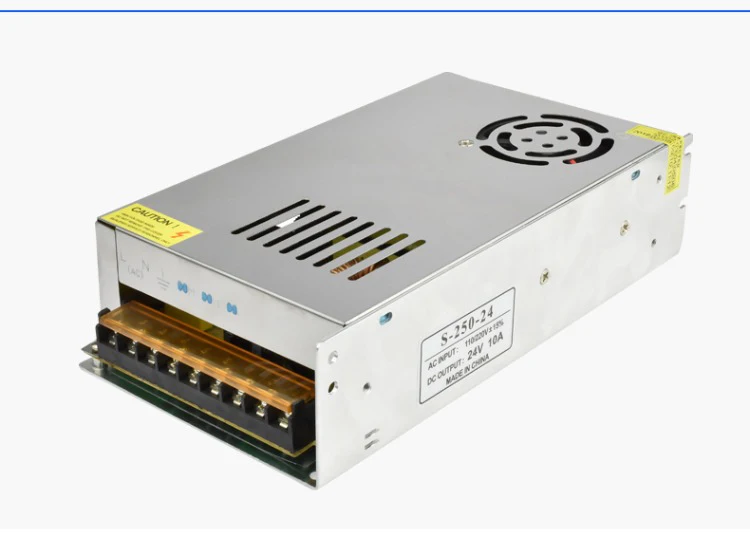 Motor 220V AC Power Supply 24V 10A Adjustable Switching Power Supply AC110V/220V To 24V Security LED Switching Power Supply