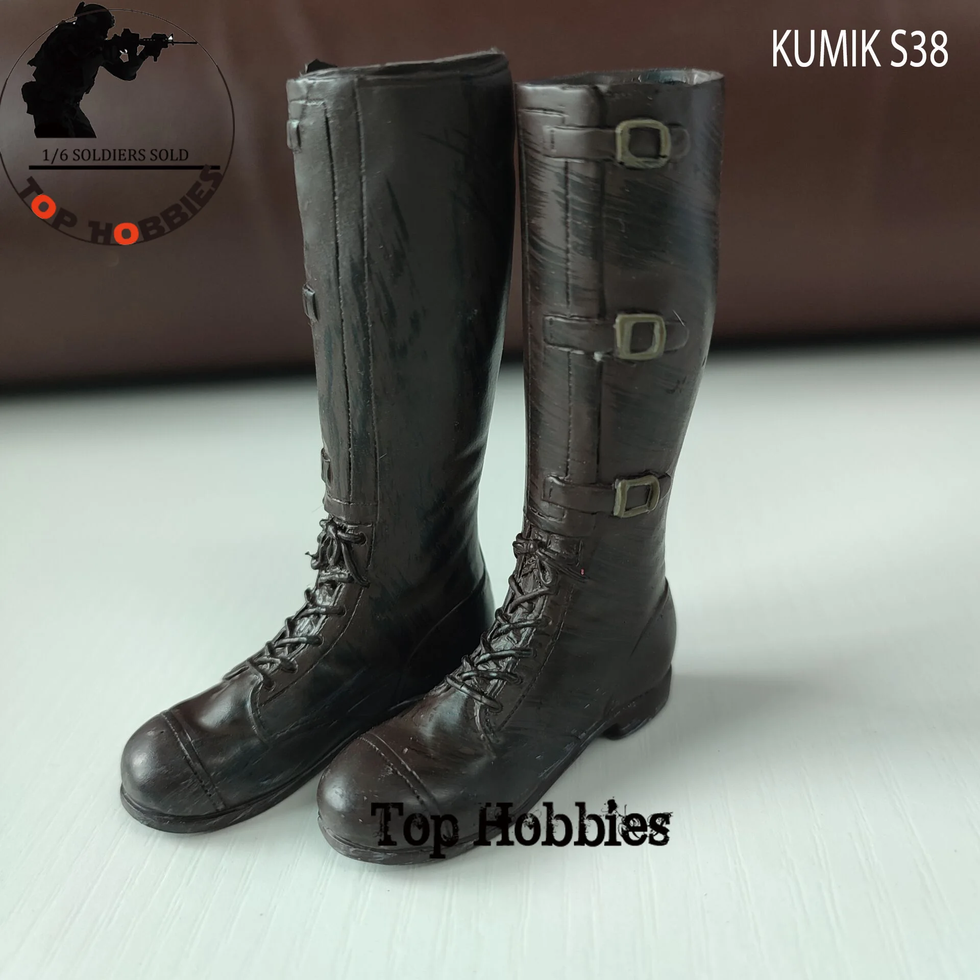 1 Pair Rubber 1/6 Sca Female Male Clothes Accs KUMIK High Tube Boots Shoes S38 No Feet For 12 Inch Action Figure Body Model Toy