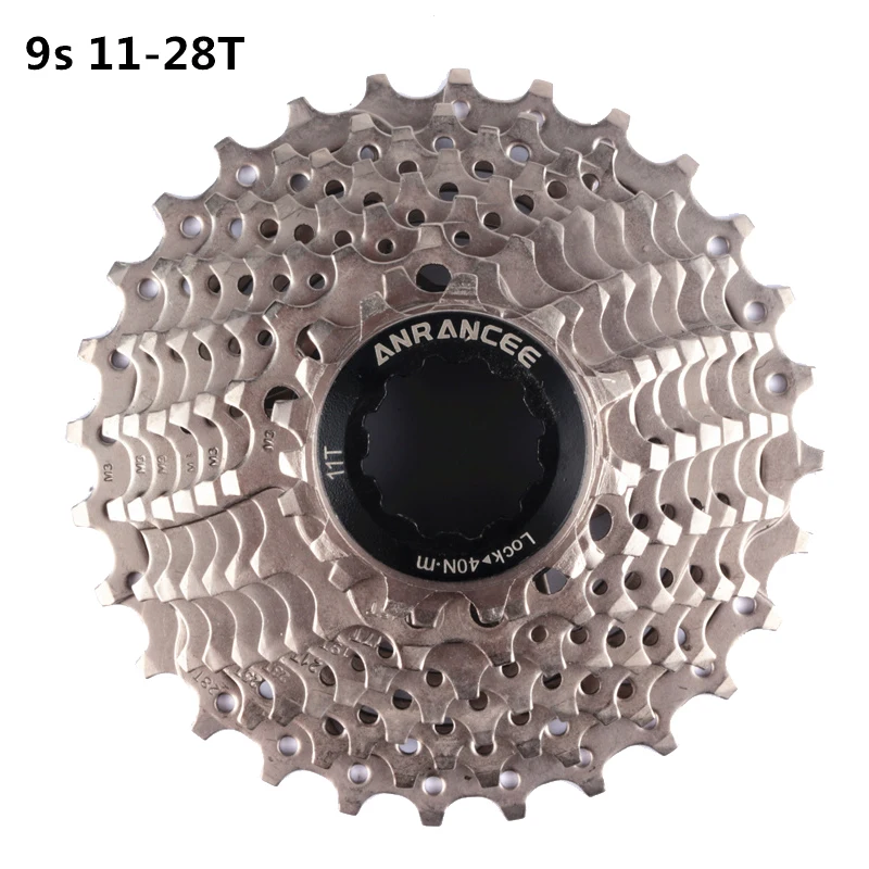 ANRANCEE Cassette Bike Bicycle Flywheel 8 9 Speed Sprocket For MTB Road Bike 28/32/36/40/42/46/50T Cassette Bicycle Accessories