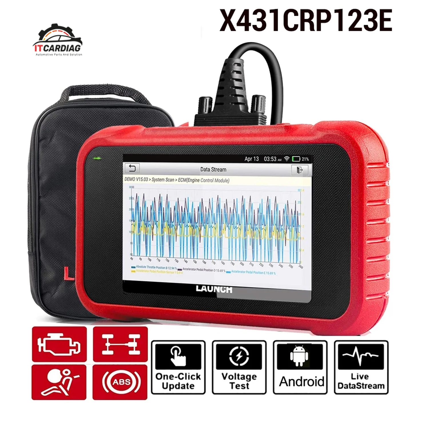 LAUNCH X431 CRP123E OBD OBD2 scanner automotive coder reader ENG ABS SRS AT diagnostic tools for cars free update pk CRP123