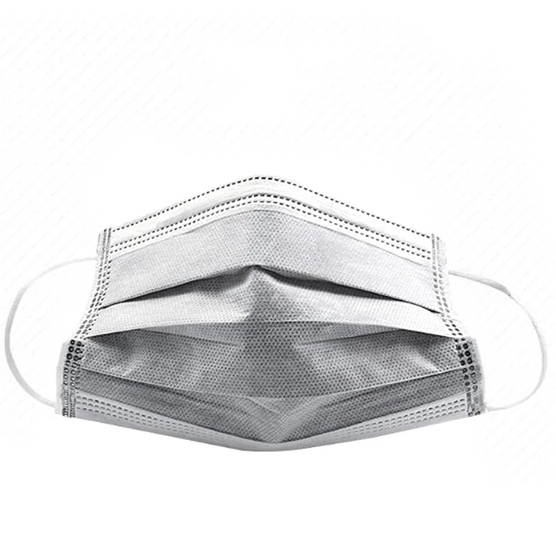 10/20/50/100/200/600 pcs Disposable Masks Gray Non-woven Face Masks 3 layer Ply Filter Anti Dust Breathable Adult Mouth Mask