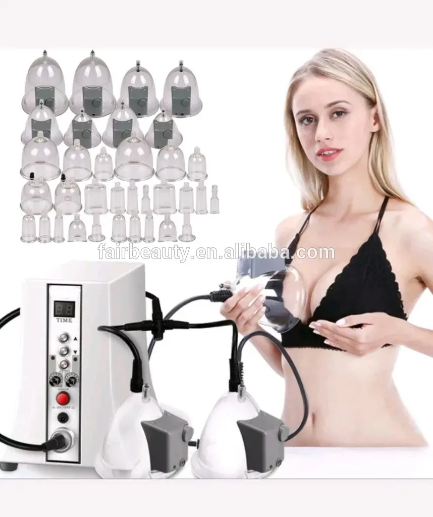 Vacuum Treatment Machine For Slimming Lymphatic Drainage, Breast Chest Massager Enlargement Enhancement & Butt Lifting