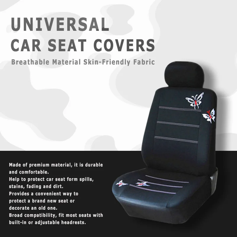 Universal Full Set Seat Mats Protector Styling Auto Interior Accessories Automotive Butterfly Car Seat Cover Car Cushion Tool