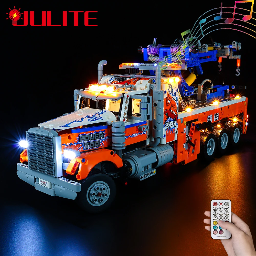 LED Light Set For Technical  42128 Heavy-duty Tow Truck Adventures Car  Model DIY Toys Kit (Not Included Building Blocks)