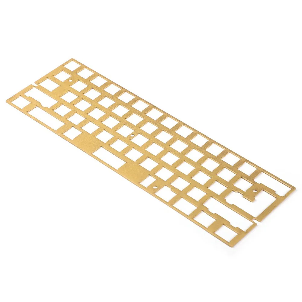 Imagem -04 - Placa de Posicionamento Universal Pvd 60 para Teclado Placa de Bronze para Gh60 Compatível com Iso Ansi Wkl Faça Você Mesmo Placa de Posicionamento de Cobre