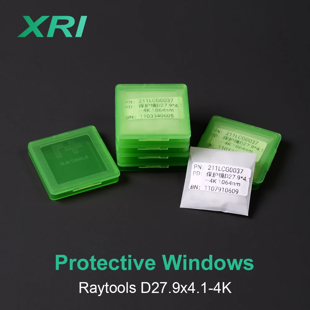 

10Pcs/Lot Raytools Fiber Laser Protection Windows Lens 27.9x4.1 1064nm 211LCG0037