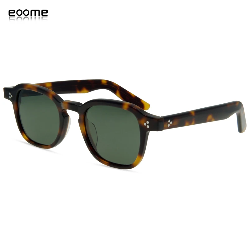 eoome Men Polarized Sun Glass Vintage Style Acetate Eye Glasses Frames Prescription Glasses Driving Sunglasses Glasses for Men