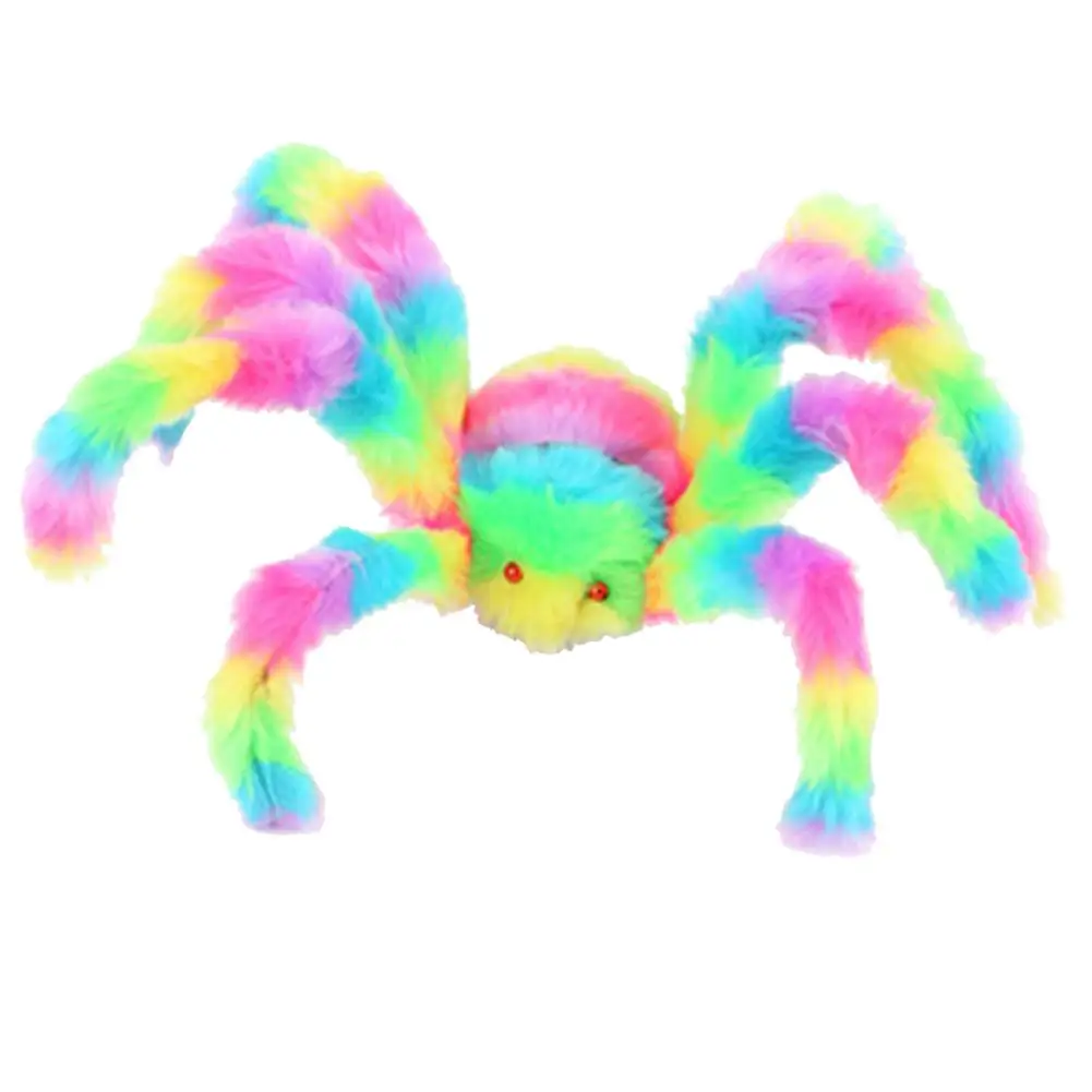 

Realistic Colored Spiders Halloween Spider Plush Toy Party Creepy Props Great Haunted Houses Halloween Spider Decoration