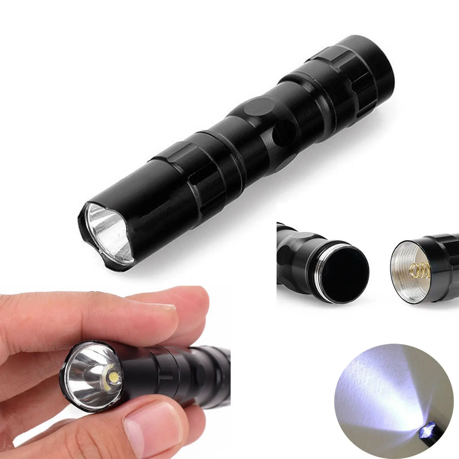 Mini Ultra Bright LED Flashlight Waterproof Handheld Portable Electric Light Bulb High Lumens For Camping Outdoor Hiking