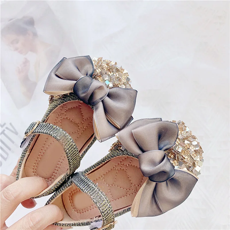 Neonate scarpe bambini bambini perla Bling paillettes scarpe da principessa singole sandali bambino neonato bambini primavera estate scarpe da