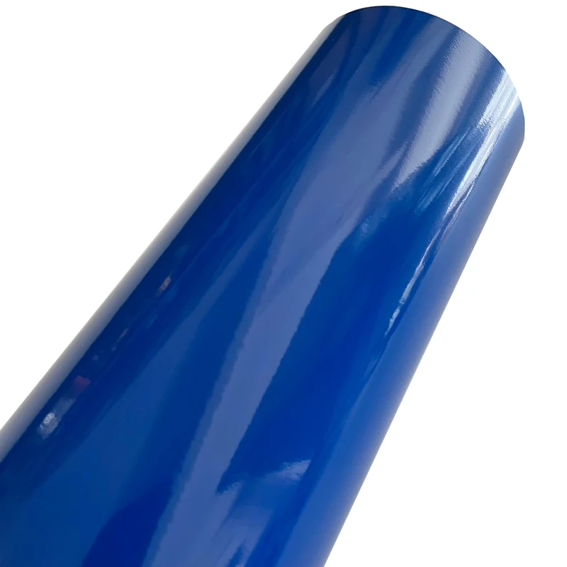 Gloss Dark Navy Cobalt Blue Vinyl Wrap Film Roll Decal Sheet DIY Easy to Use Air-Release Adhesive