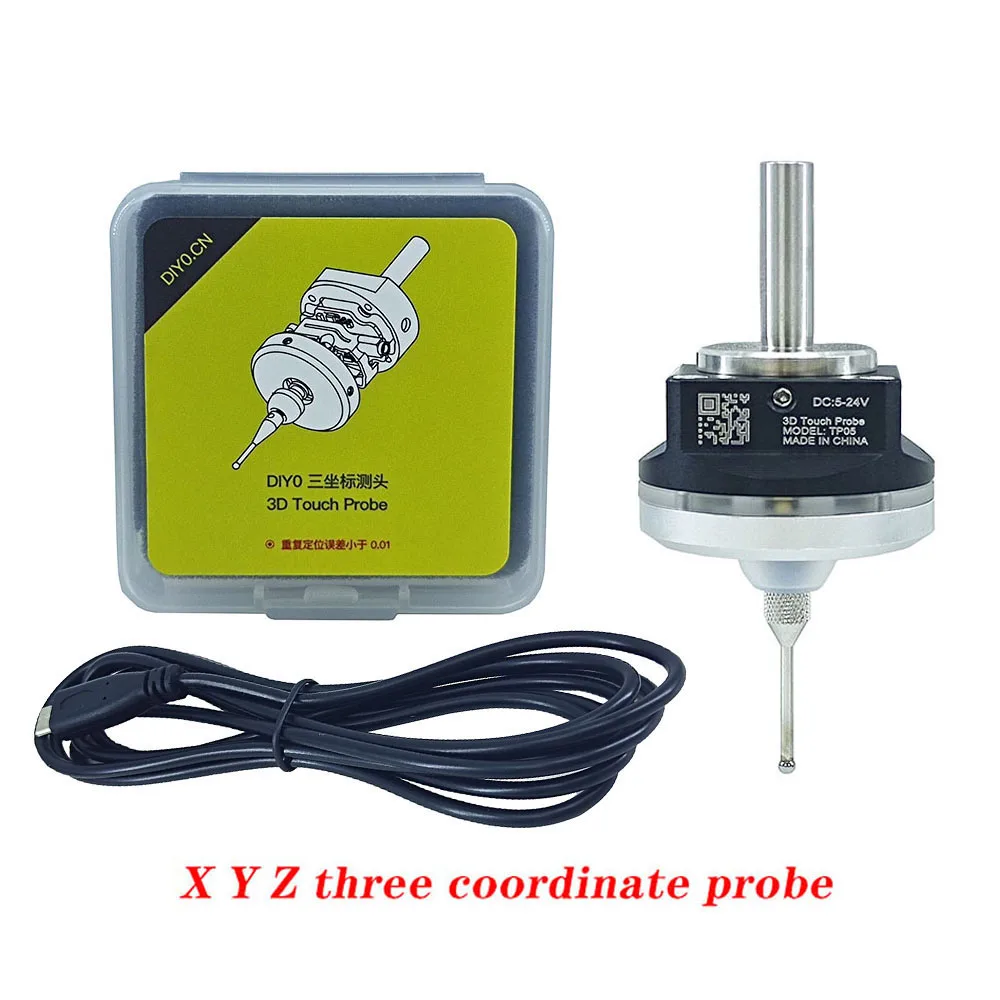 latest upgrade V6 CNC anti-roll 3D probe edge finder CNC probe compatible with mach3 and grbl 4mm 6mm