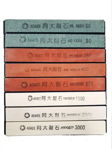 Sharpening Stones 8 pcs Grits 60-3000 weitaiguo