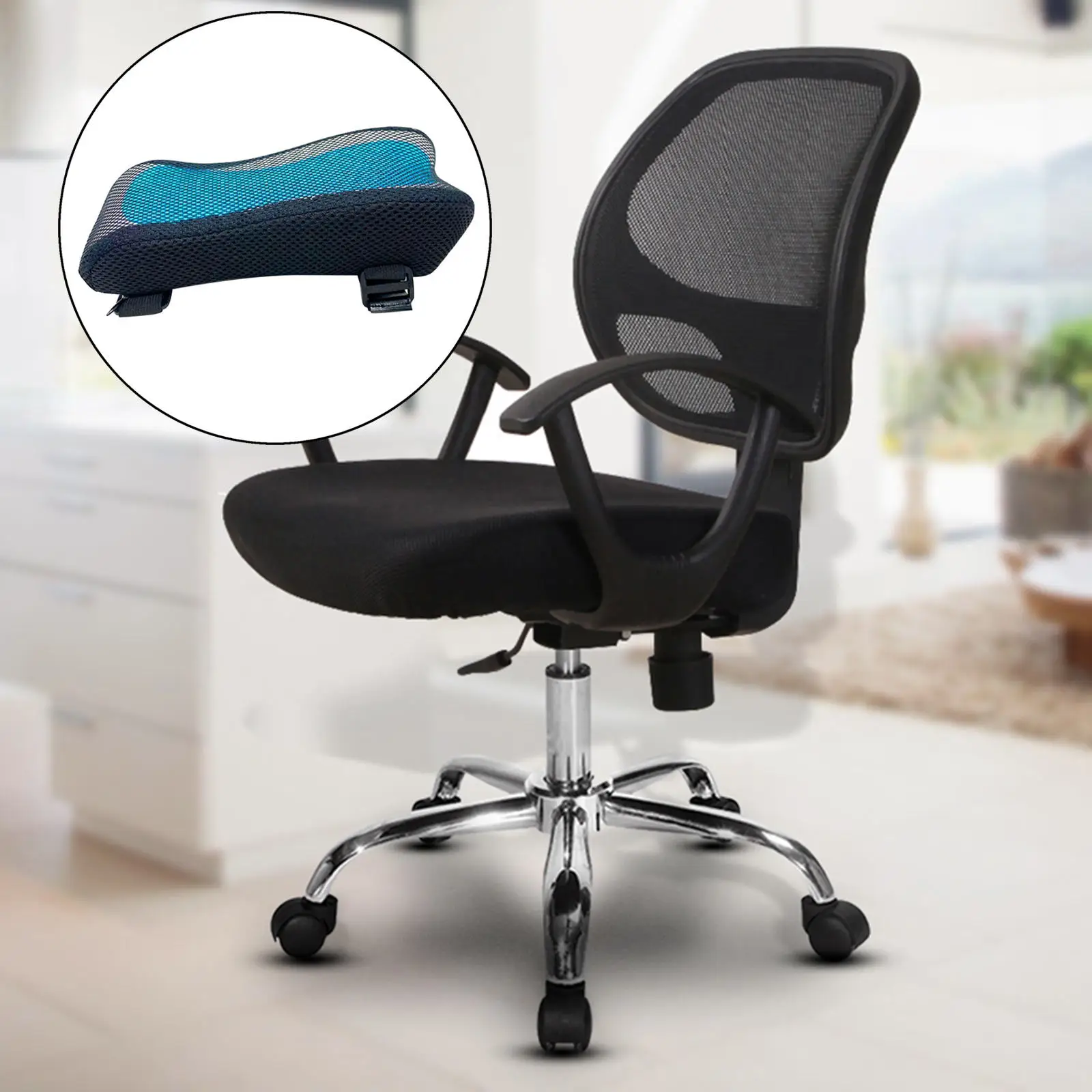 Comfortable Office Chair Armrest Pad Polyester Fiber Memory Cotton Thick Elbow Pillow for Gaming Chair