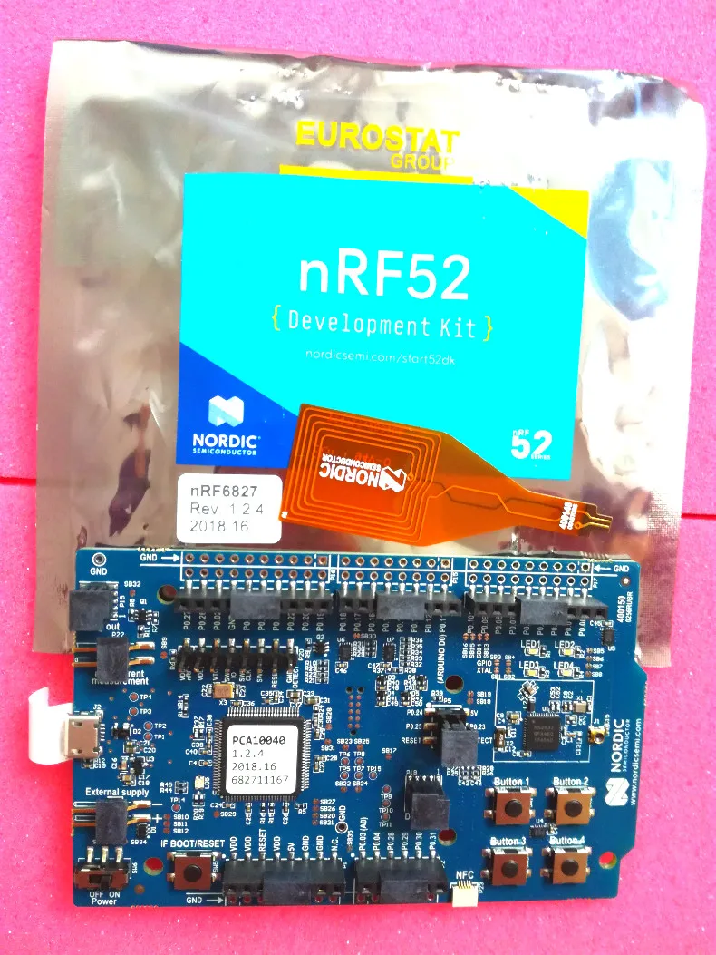 NRF52-DK Nordic Bluetooth Development Board Evaluation Module Kit NRF52832 SoC Pca10040