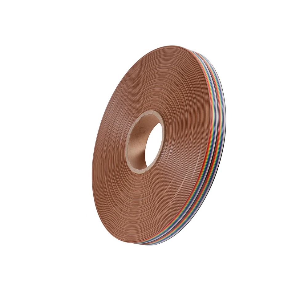 61 meters PVC material Tinned copper pitch 1.27mm 28AWG 30Pin DuPont Rainbow colorful Flat wire Support Light Fixtures Home Decr