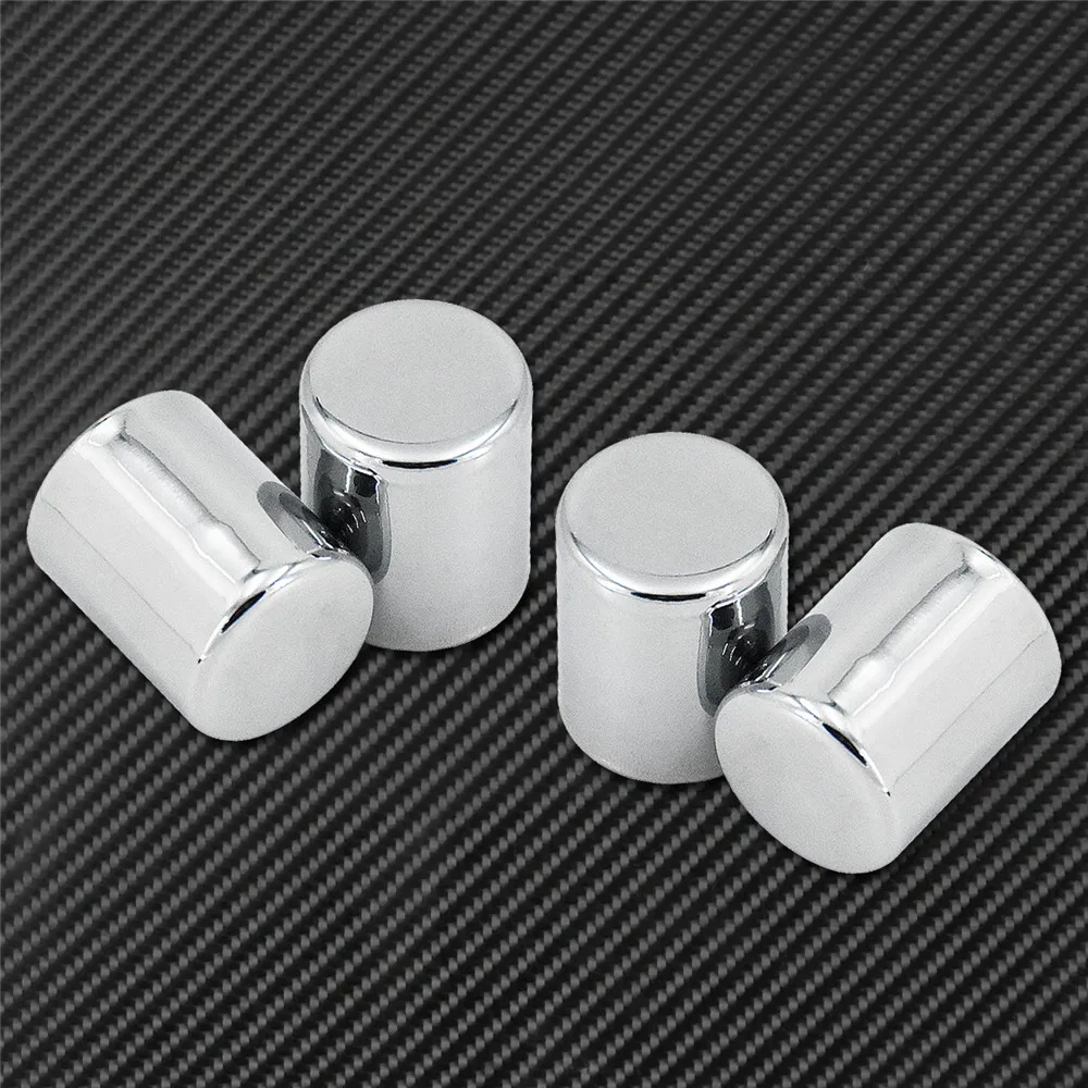 Motorcycle 4PCS Black/Chrome Docking Hardware Point Cover Kit For Harley Touring Dyna Softail Sportster Fat Bob Springer Glide