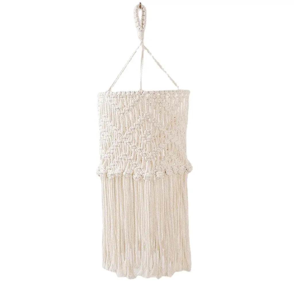 Klosz do lampy Macrame tkany klosz Boho pokrywa na światła dekoracja sypialni