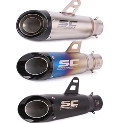 51-310mm Universal Motorcycle Exhaust Pipe Muffler Outlet Escape Tube for Yamaha Honda Suzuki Kawasaki Kymco KTM 250cc-1200cc