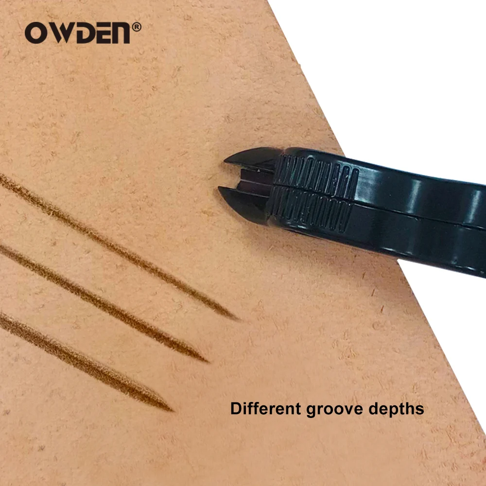 OWDEN Adjustable V-Gouge Tool Leather Craft Cutting Folds Box Corners