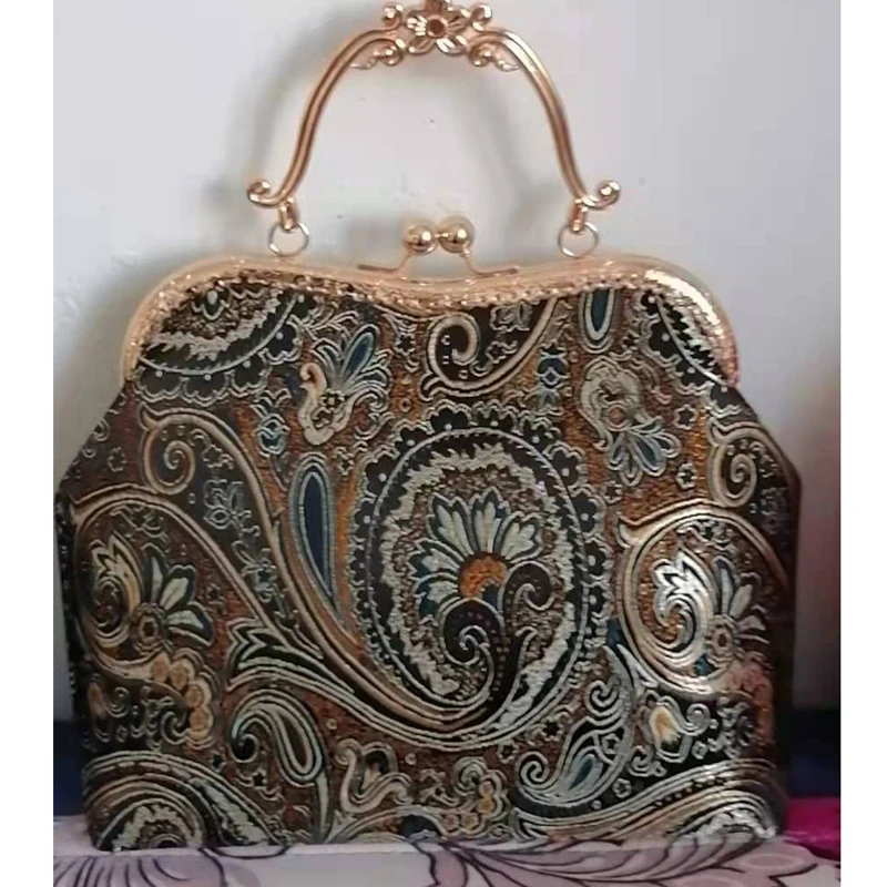 Łańcuch kobiety Crossbody na ramię blokada torby Shell torby w stylu Vintage designerska torba czyste ręcznie robione ślubne Chic Lady torebki