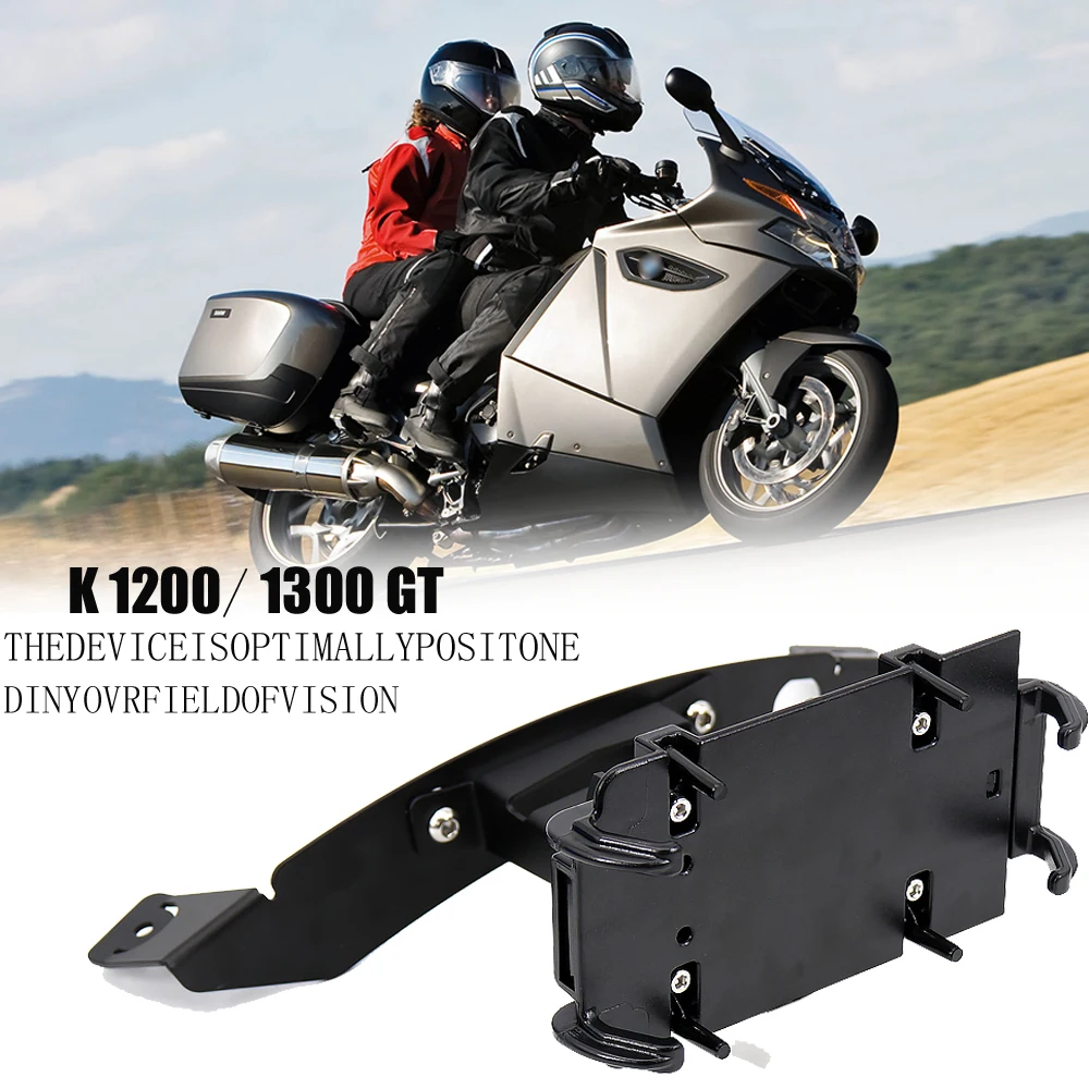 

FOR K 1200 1300 GT Motorcycle Phone Navigation GPS Bracket Support Adapt Holder FOR BMW K1300GT K1200GT 2006 -