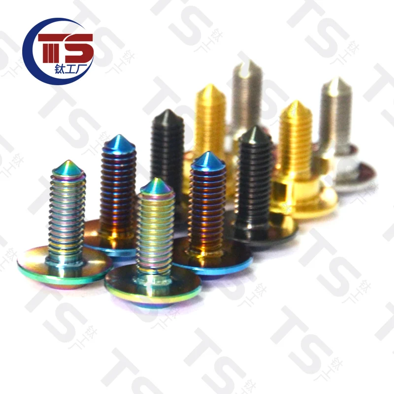 TS Titanium Bolt Motor Bike Rear Brake Rotor Screw M5X10/12/14mm for Suzuki Motor Bike Accessory（1pc）