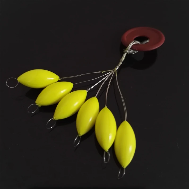 60pcs (10packs) Seven-star Float Carp Fishing Float Mixed color Accesories Pesca Fishing Buoys Large Medium Small Size