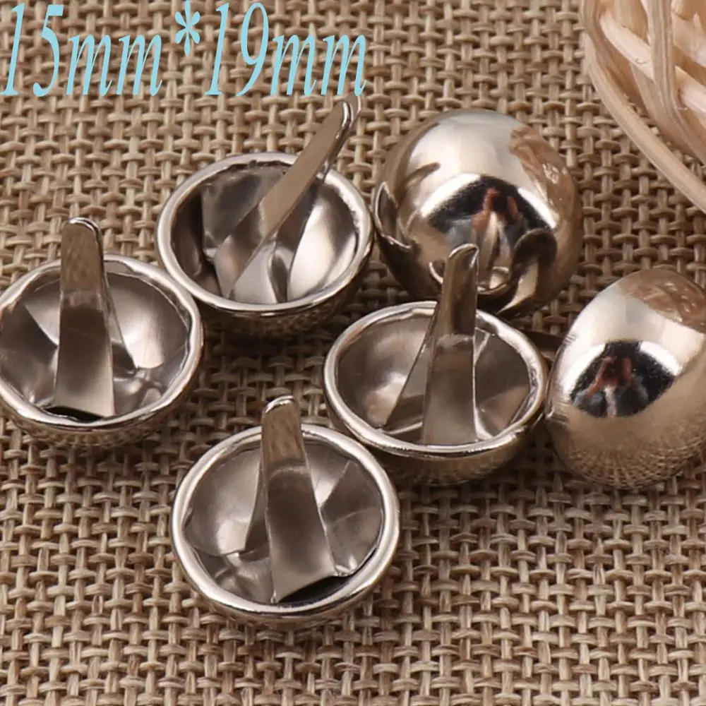 30 pcs Silver Round Dome Purse Feet,15mm purse hardware,purse feet studs, Rivet Round Post Caps,handbags Bags Belts