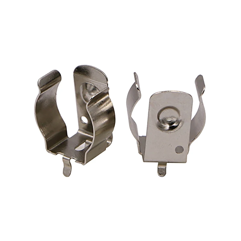 

Poding AA, CR2, 1/2AA,CR123A Battery Clip, Spring Steel with Nickel Plated 14250, 14500, 17335 Battery Holder BC-9209