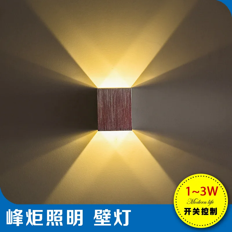 

new creative LED Hotel corridors lamp bedroom bedside lamp wall lamp simple modern aluminum shell