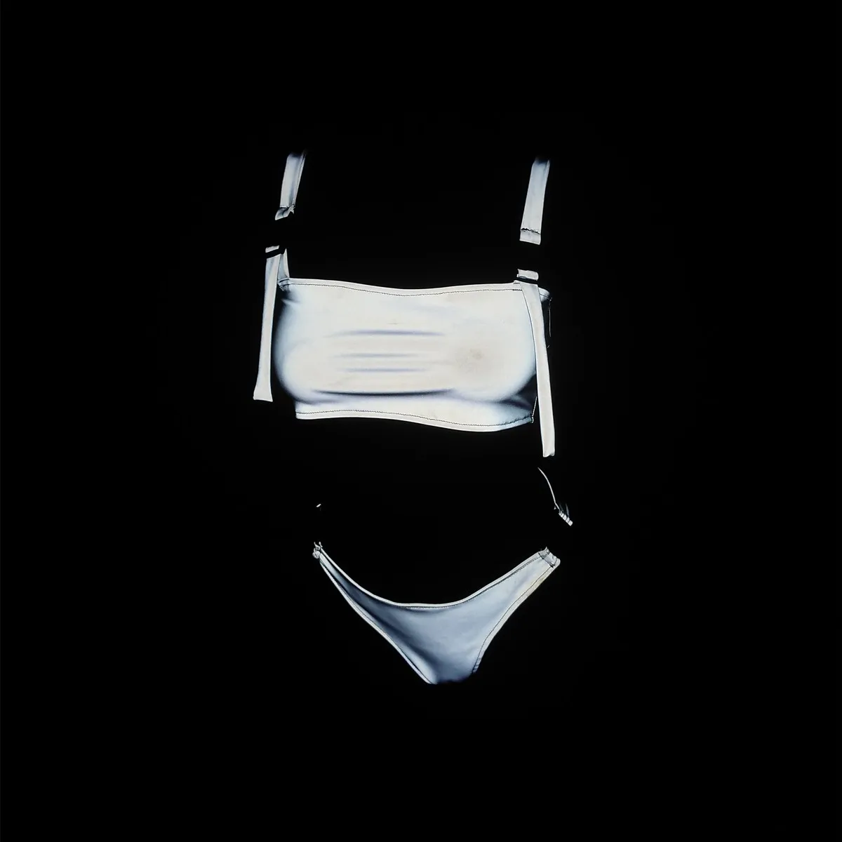 Drop Shipping Swimwear Women 2025 Reflevtive Bikini 2 Piece Set Swimming Beach Wear Clothing Sexy Stage Reflect Light Ropa Mujer