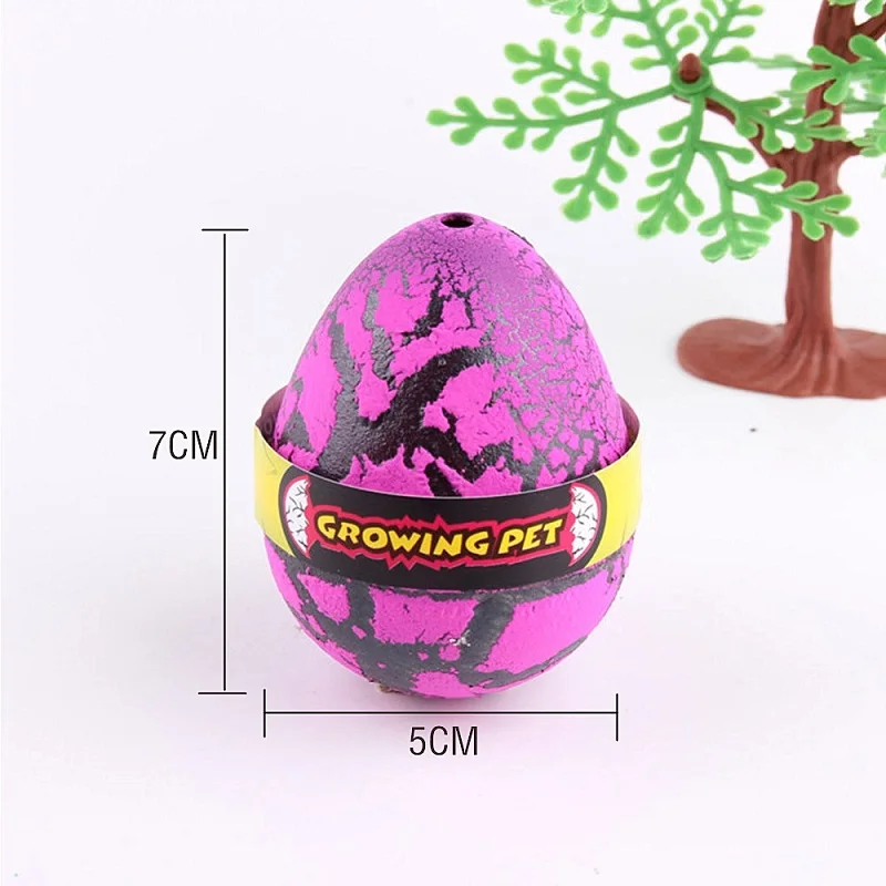 4PCS Dinosaur Eggs Hatching In Water Large Size Growing Animal Eggs Novelty Educational Toy Kids Gift