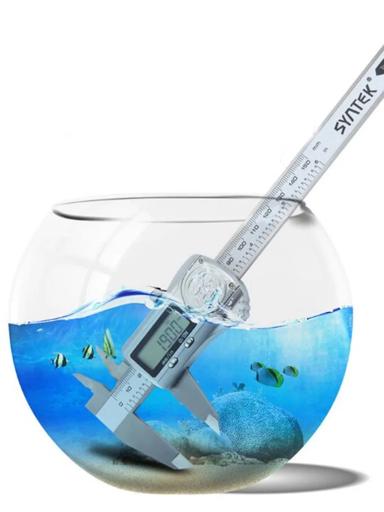 Elektroniczny, wodoodporny, cyfrowy suwmiarka o wysokiej dokładności IP67, 150 mm, ze stali nierdzewnej (bez baterii) — zdjęcie 2