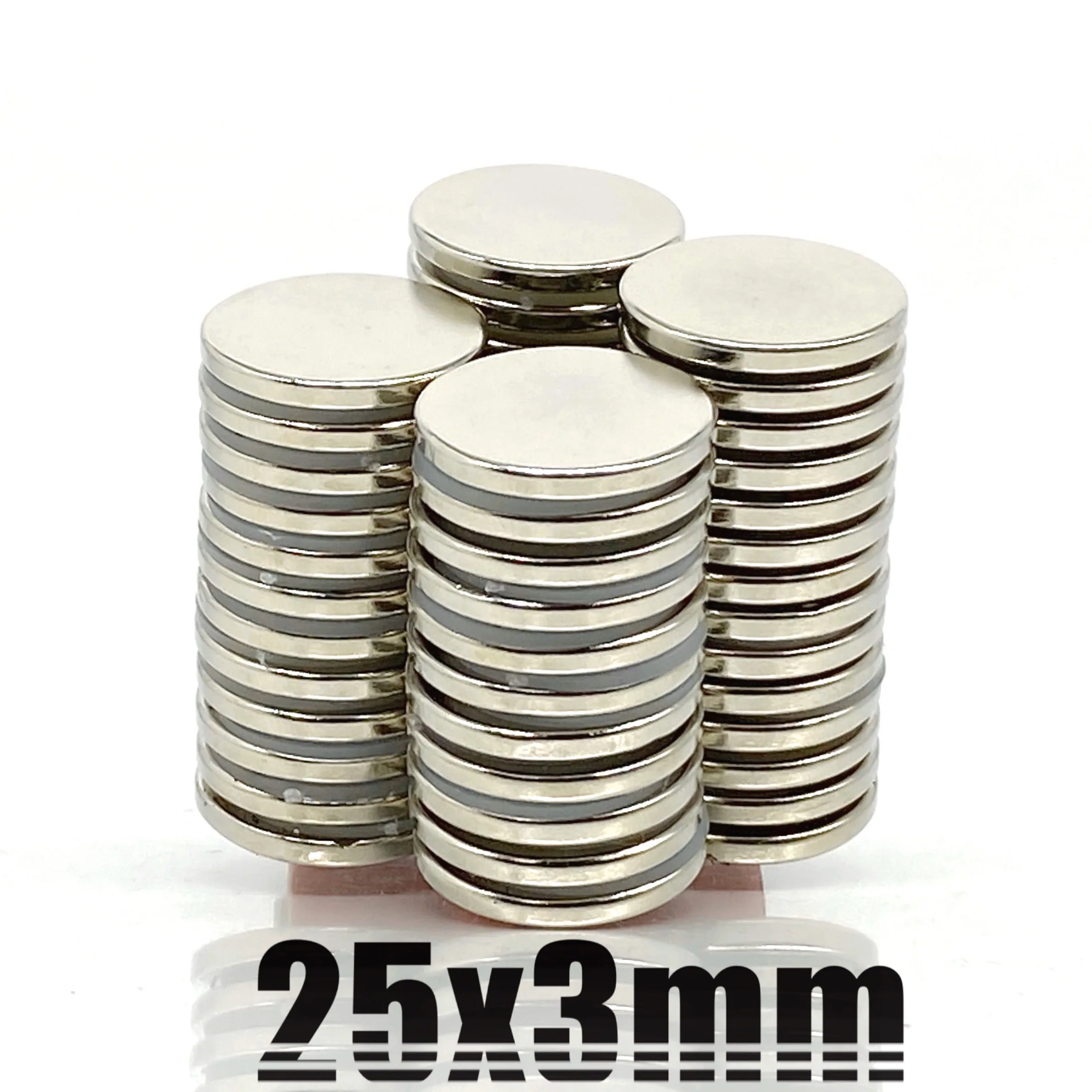 2/5/10/20 Pcs 25x3 Round NdFeB Neodymium Magnet N35 Super Powerful imanes Permanent Magnetic Disc 25*3