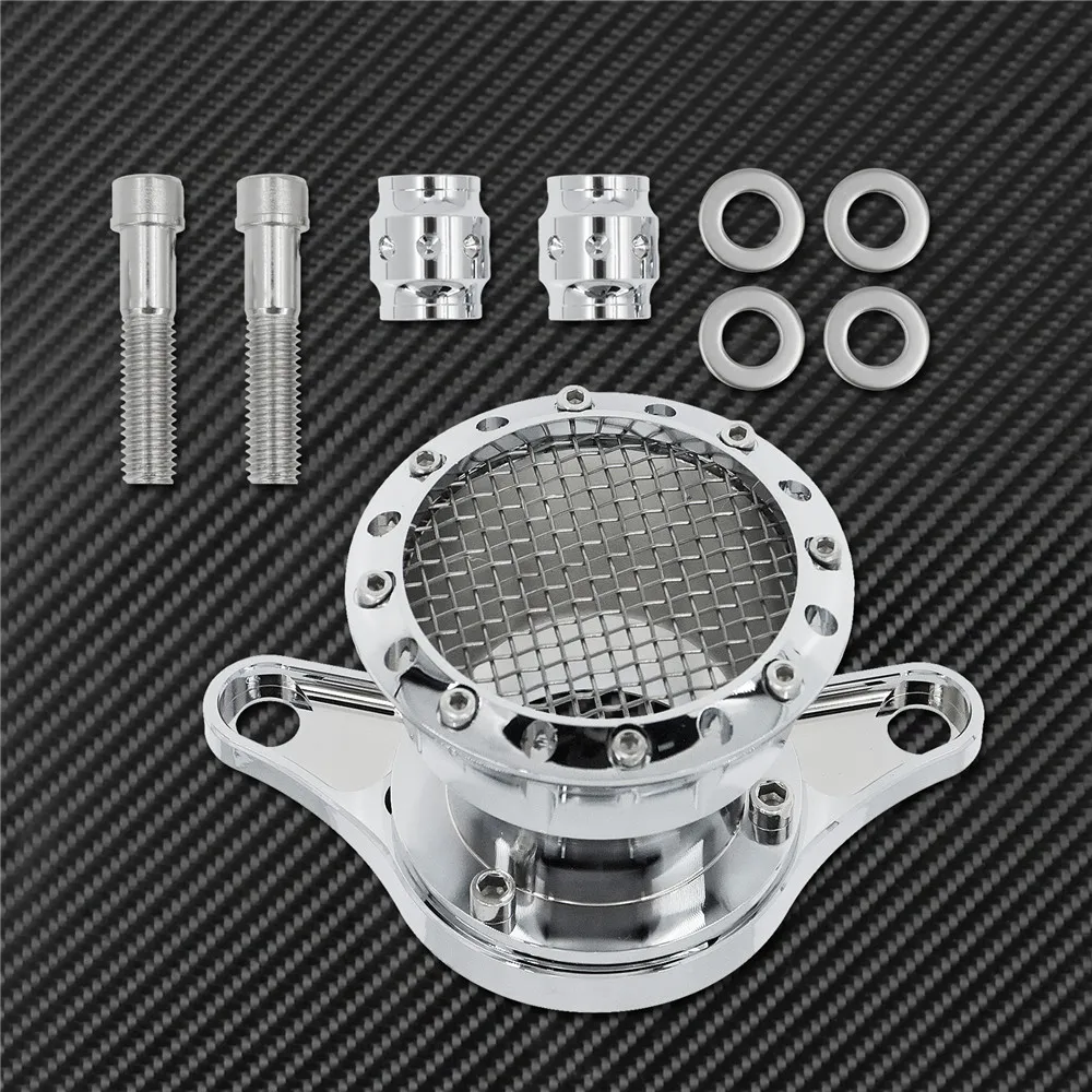 Motorcycle Chrome Velocity Stack Air Filter Aluminum Intake Air Cleaner For Harley Sportster XL 1200 Forty-Eight 883 SuperLow