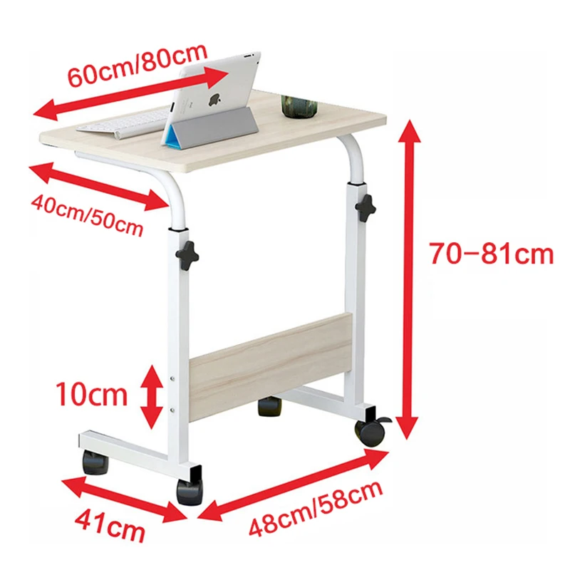Computer Desk Lazy Bedside Table Desktop Desktop Home Simple Desk Dormitory Simple Bed Small Table Movable Up and Down