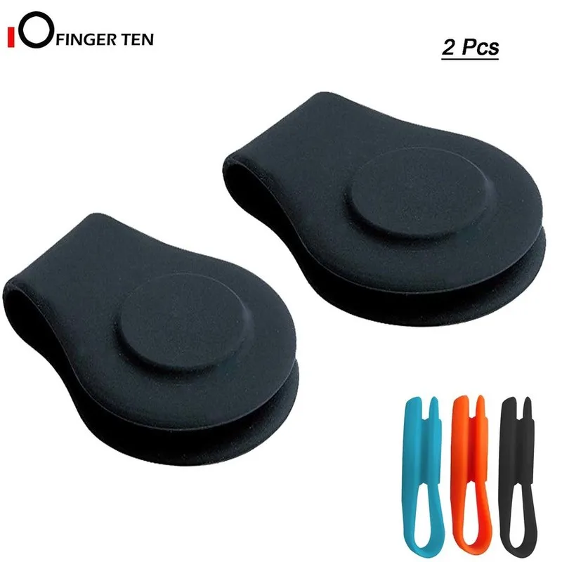 2 Pcs Silicone Magnetic Golf Hat Clip Ball Marker Holder Attach to Your Cap Pocket Edge Belt Clothes Gift