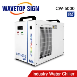 WaveTopSign S & A CW5000 industria refrigeratore d'acqua ad aria per macchina Laser CO2 raffreddamento mandrino CNC 80W 100W 130W 150W tubo Laser Co2