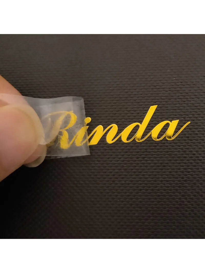 Custom 3D Transfer Metal Sticker Gold Foil Sticker Tags Letter Stickers For Kids For Stationer Happy Birthdar Cute Sticker